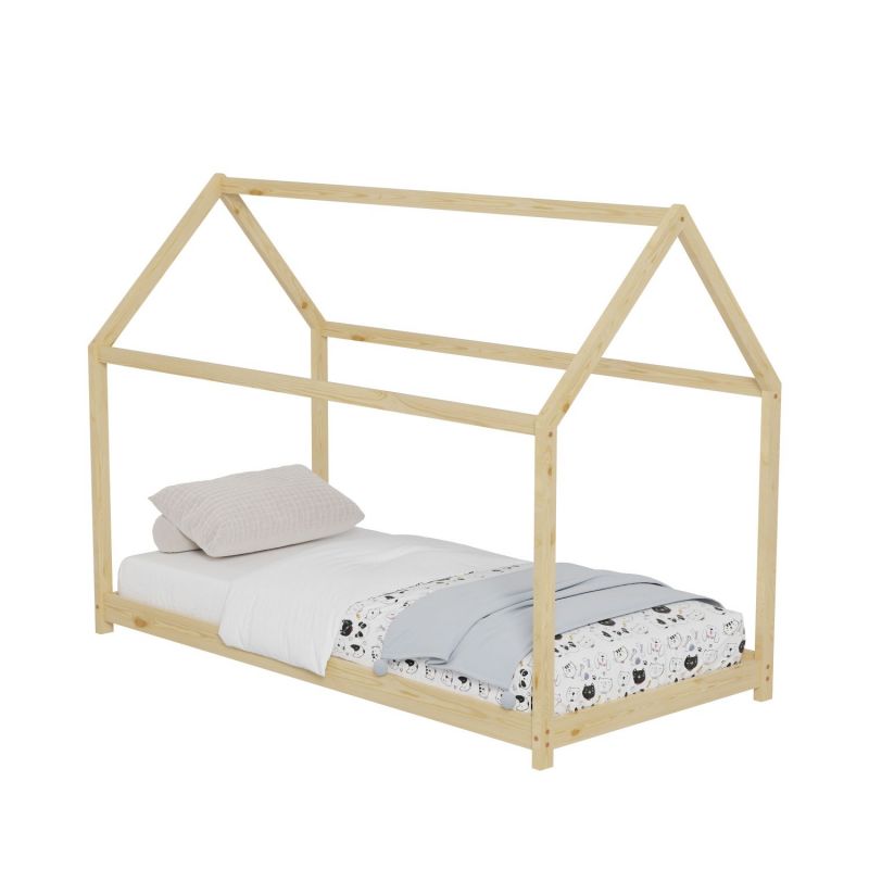 Παιδικό Κρεβάτι PEPE Montessori HM678.01 Φυσικό 140x70εκ