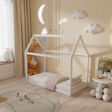 Παιδικό Κρεβάτι PEPE Montessori HM677.03 Λευκό 190x90εκ