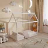 Παιδικό Κρεβάτι PEPE Montessori HM677.03 Λευκό 190x90εκ