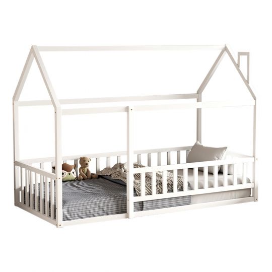 Παιδικό Κρεβάτι HOUSER Montessori HM706.03 Λευκό 190x90εκ
