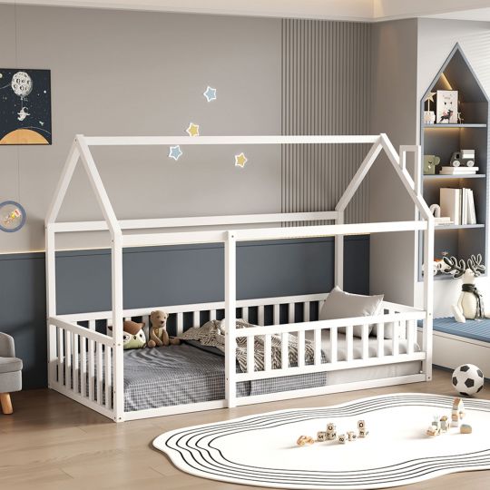 Παιδικό Κρεβάτι HOUSER Montessori HM706.03 Λευκό 190x90εκ