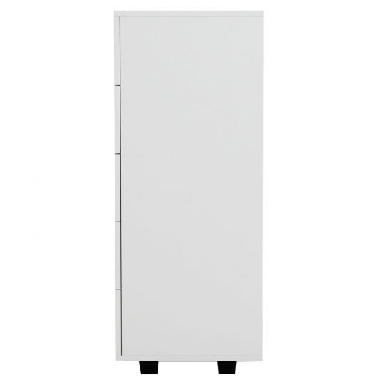 Συρταριέρα Μελαμίνης Με 5 Συρτάρια HM8995.03 Λευκή 80Χ40Χ100εκ