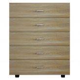 Συρταριέρα Μελαμίνης Με 5 Συρτάρια HM8995.01 Sonama 80Χ40Χ100εκ